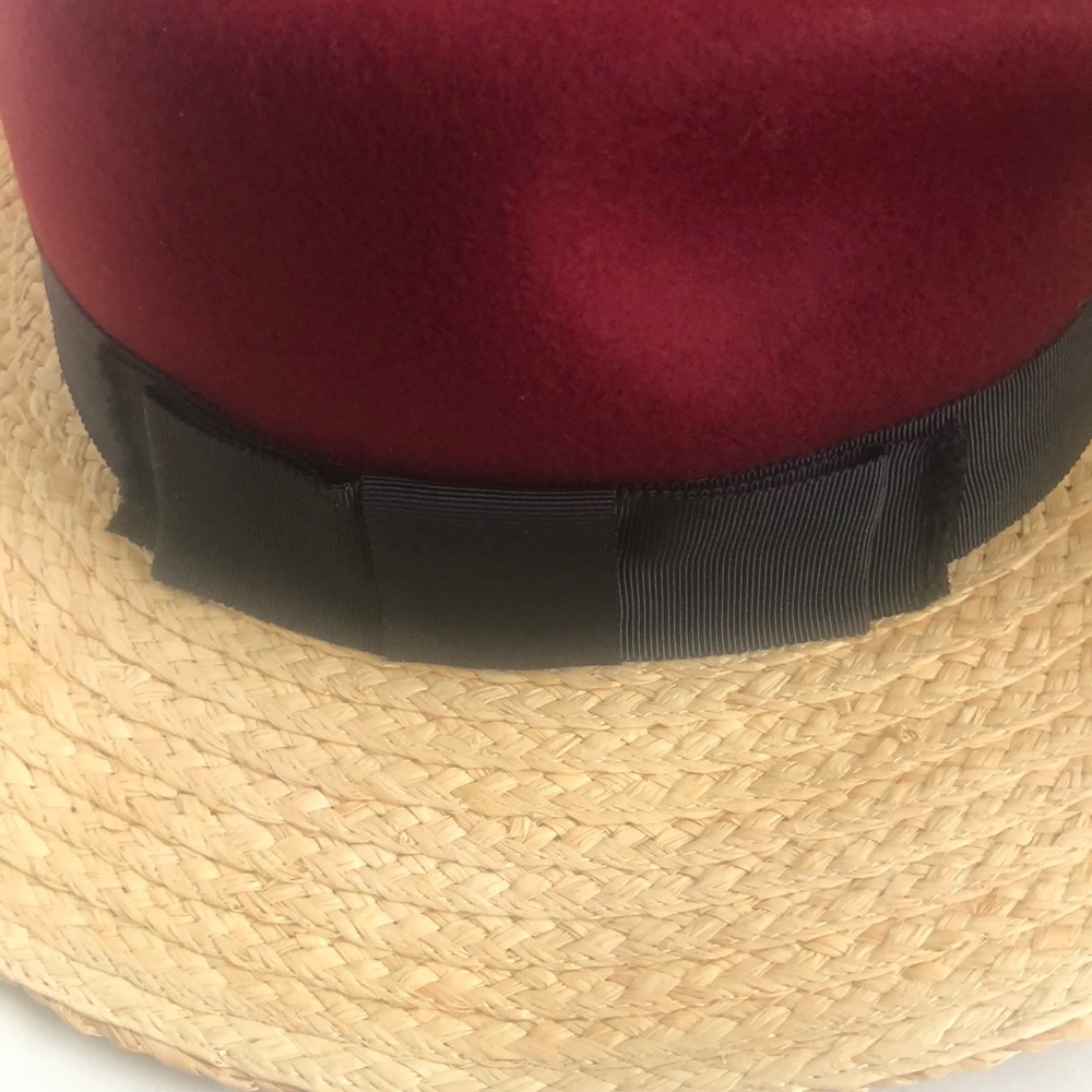 NWT $118 kate spade new york Colorblock Wool Crown Fedora! - Picture 6 of 7